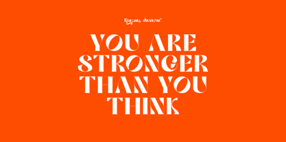 Roman Avenue Font Poster 13