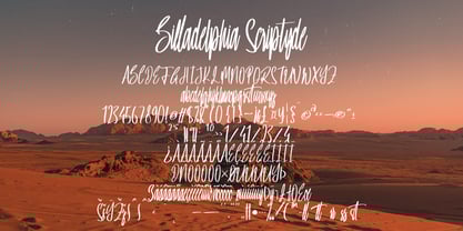 Billadelphia Scriptyde Font Poster 5