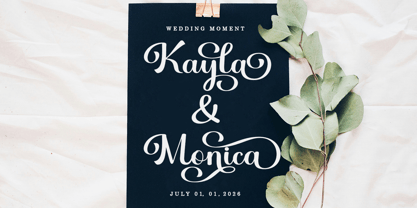 Hello Samantha Italic Font Poster 3