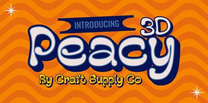 Peacy Font Poster 7