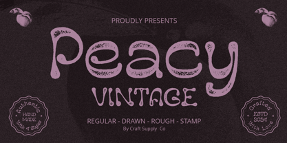 Peacy Font Poster 10