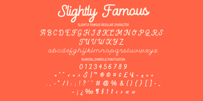 Slightly Famous Font Poster 8