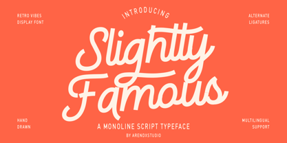 Slightly Famous Font Poster 1