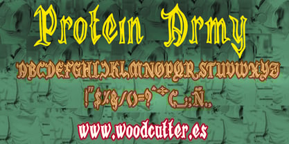 Protein Army Font Poster 4