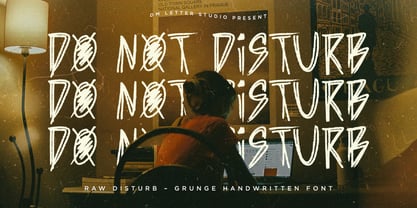 Do Not Disturb Font Poster 1