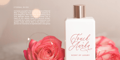 Magnolia Florale Font Poster 4