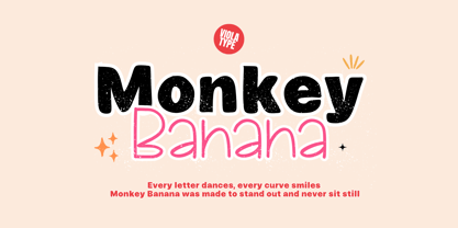 Monkey Banana Font Poster 1