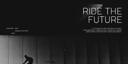 Haven Strike Font Poster 8