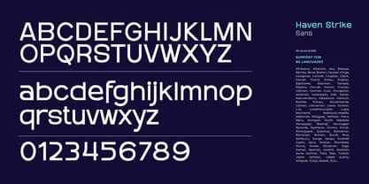 Haven Strike Font Poster 12
