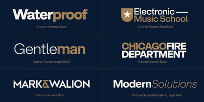 Cubron Grotesk Font Poster 13