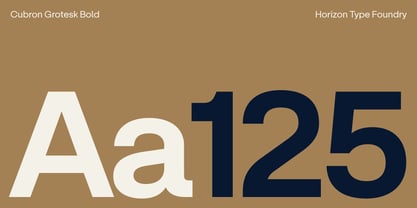 Cubron Grotesk Font Poster 3