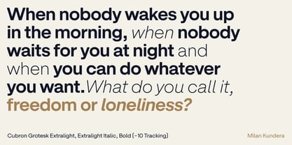 Cubron Grotesk Font Poster 2