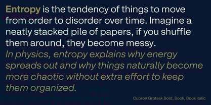 Cubron Grotesk Font Poster 7