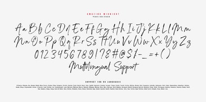 Amazing Midnight Font Poster 11