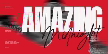 Amazing Midnight Font Poster 1