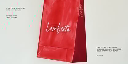 Amazing Midnight Font Poster 10