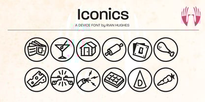 Iconics Font Poster 2