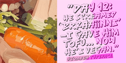 Zombeh Font Poster 5