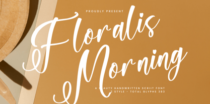 Floralis Morning Font Poster 1