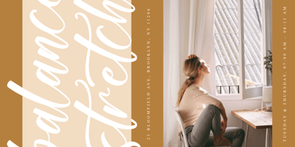 Floralis Morning Font Poster 2