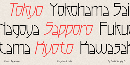 Chioki Font Poster 3