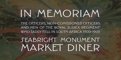 Seabright Monument Font Poster 8