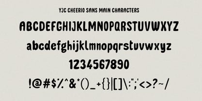 YJC Cheerio Sans Font Poster 8