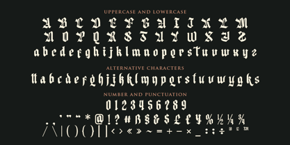 Broken Shield Font Poster 2