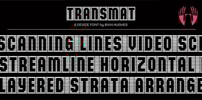 Transmat Font Poster 1