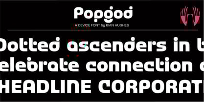 Popgod Font Poster 2
