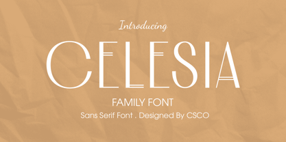 Celesia Font Poster 1