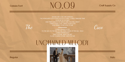 Celesia Font Poster 3