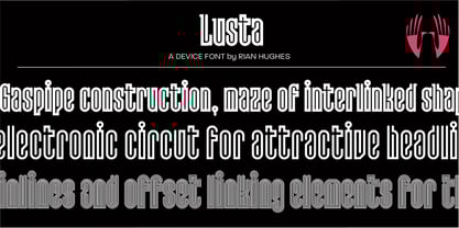 Lusta Font Poster 2