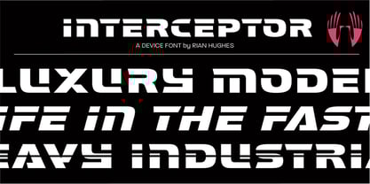 Interceptor Font Poster 1