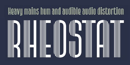 Radiogram Font Poster 2