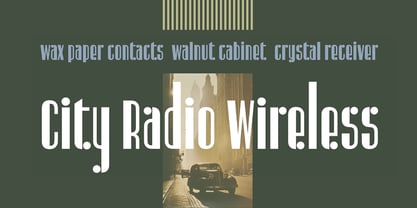 Radiogram Font Poster 1