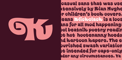 Klickclack Font Poster 3