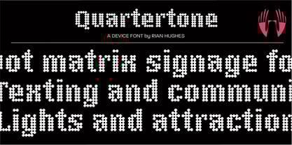 Quartertone Font Poster 2