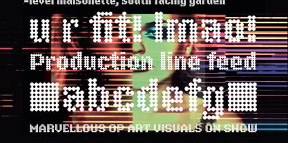 Quartertone Font Poster 1