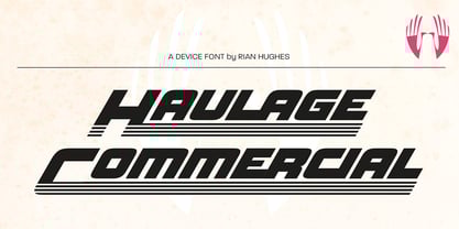 Haulage Commercial Font Poster 6