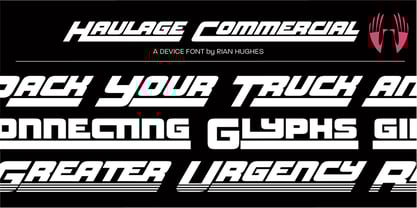 Haulage Commercial Font Poster 1