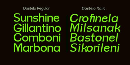 Dastela Font Poster 4