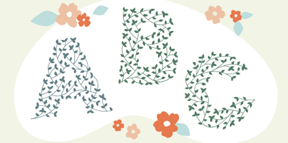 Herbaceous Border Font Poster 1