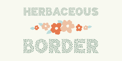 Herbaceous Border Font Poster 2