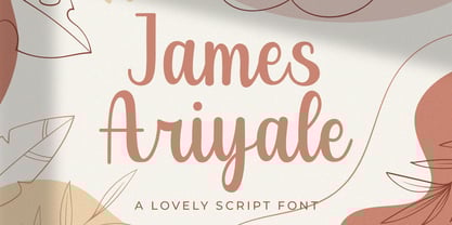 James Ariyale Font Poster 1