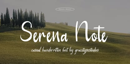 Serena Note Font Poster 1