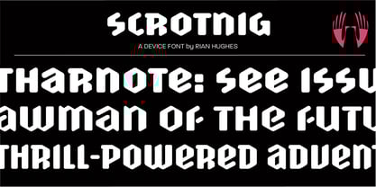 Scrotnig Font Poster 2