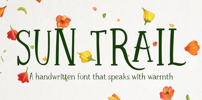 YJC Sun Trail Font Poster 1