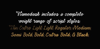 Flamedusk Font Poster 2