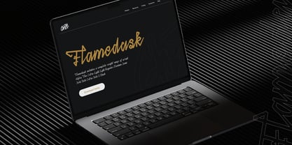 Flamedusk Font Poster 7